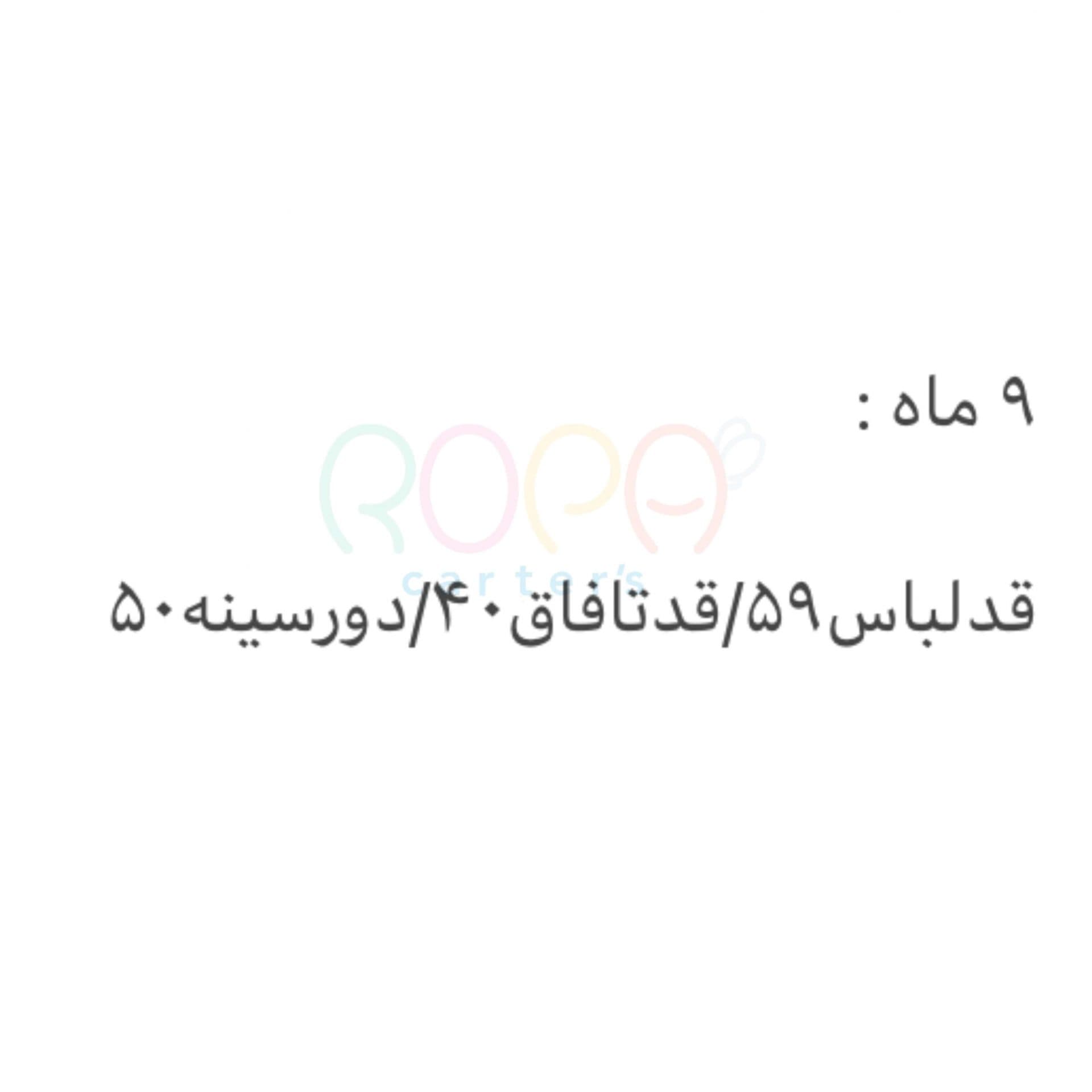 سرهمی بدون جوراب پسرانه کارترز کد BSN-04 — تصویر ۳