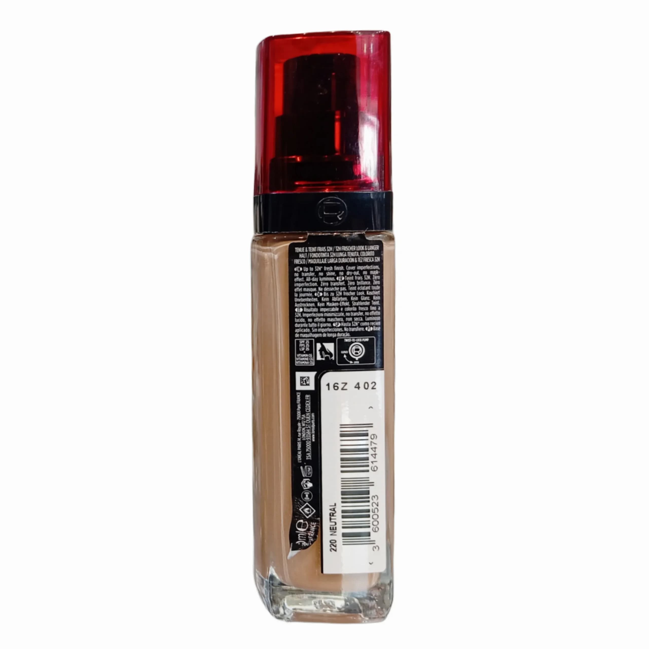 کرم پودر لورال شماره LOREAL INFAILLIBLE 220 — تصویر ۲
