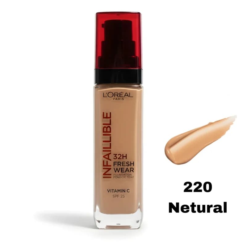 کرم پودر لورال شماره LOREAL INFAILLIBLE 220 — تصویر ۳