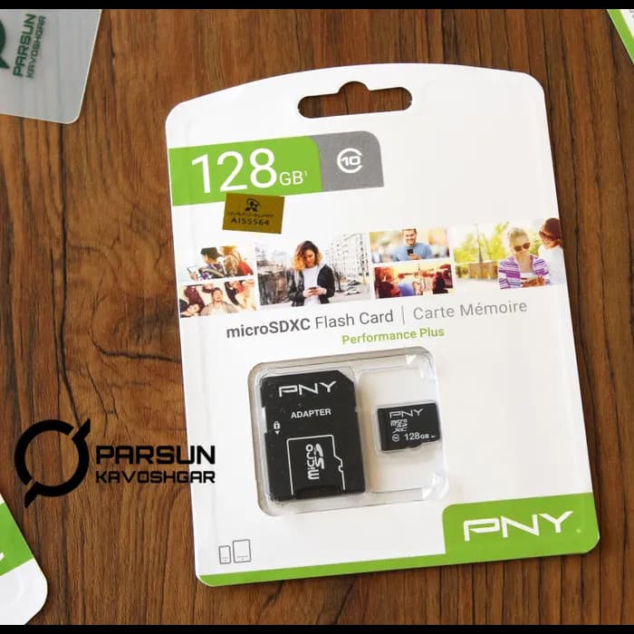 کارت حافظه 128 گیگابایت پی ان وای PNY PERFORMANCE PLUS MicroSDXC — تصویر ۲