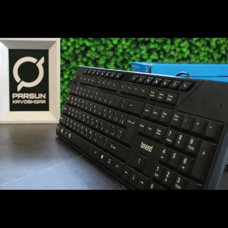 کیبورد با سیم بیاند مدل BK-4891 با حروف فارسی — تصویر ۳