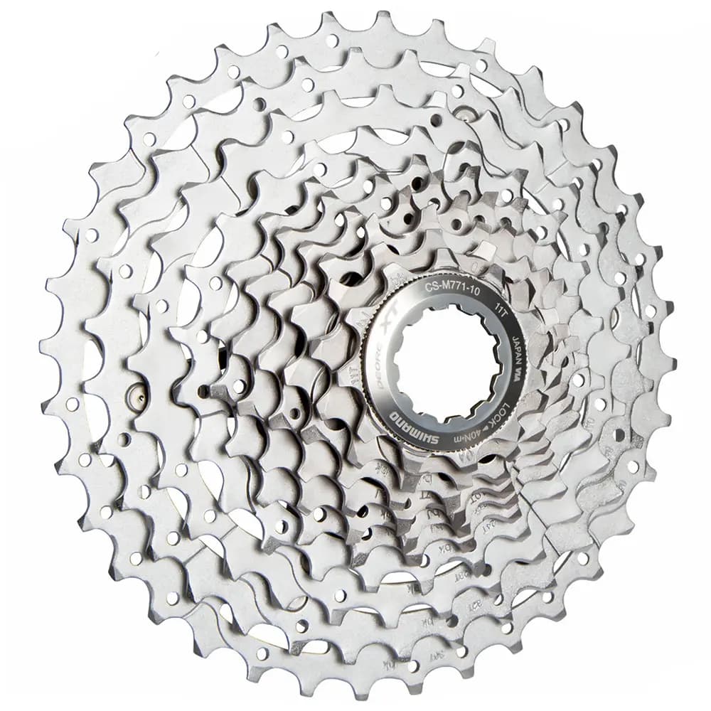 خودرو (کاست) شیمانو DEORE XT CS-M771-10 دنده ۱۰ سرعته با دندانه ۱۱-۳۶ Shimano اصل با 2 سال گارانتی — تصویر ۴
