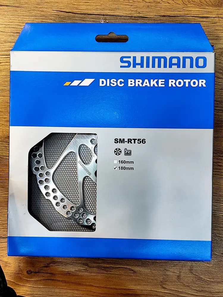 روتور صفحه دیسک Shimano SM-RT56M 180mm شش پیچ