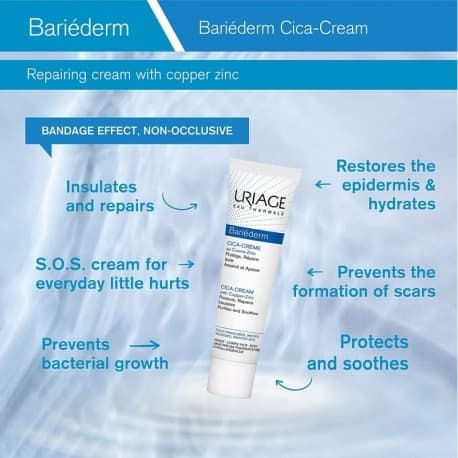 کرم ترمیم کننده اوریاژ Uriage Bariederm Cica-Creme100ml — تصویر ۲