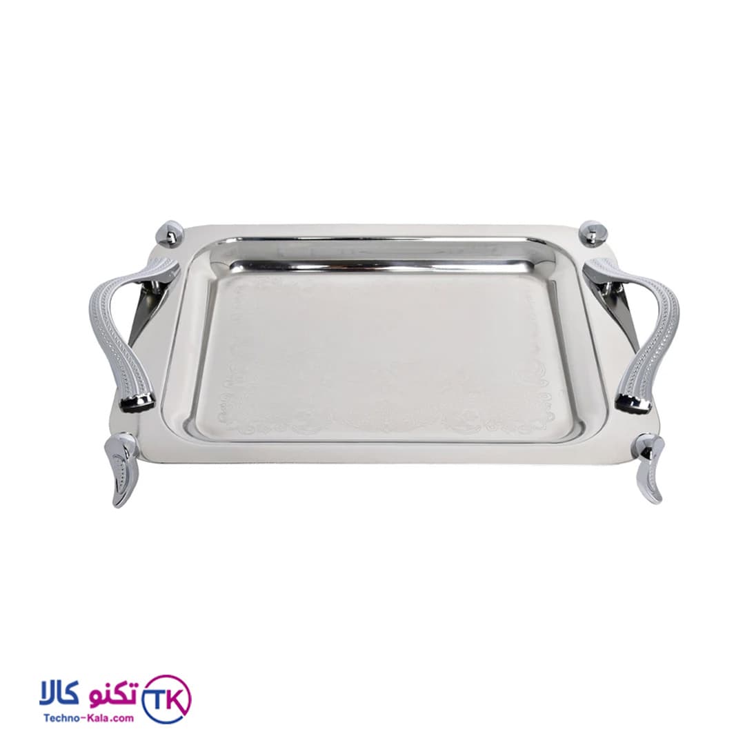 سینی کوچک استیل پایه دار براق یونیک مدل UN-4024