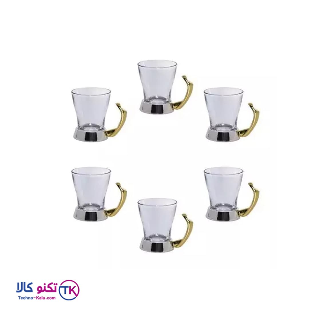 ست چایخوری طلایی پافیلی یونیک مدل UN-3124