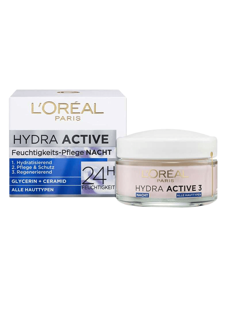 کرم آبرسان شب لورال مدل هیدرا اکتیو LOreal Triple Active حجم 50 میلی لیتر