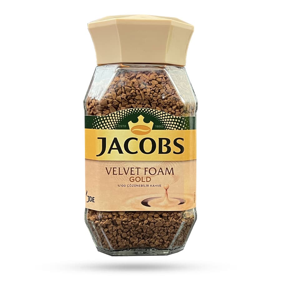 قهوه فوری Jacobs جاکوبز مدل velvet foam حجم 190 گرم