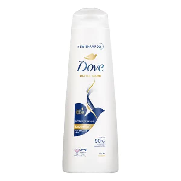 شامپو ترمیم کننده موی سر داو Dove مدل Intensive Repair مناسب موهای آسیب دیده حجم 400 میل — تصویر ۳