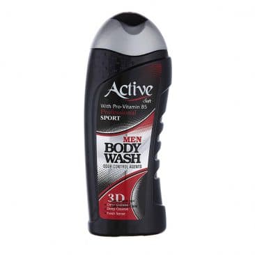 شامپو بدن مردانه اکتیو Active مدل Black ایجاد حس لطافت و نرمی وزن 400 گرم — تصویر ۲