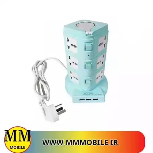مولتی شارژر RELIFE RL-314A دارای 12پریز و 3 پورت USB