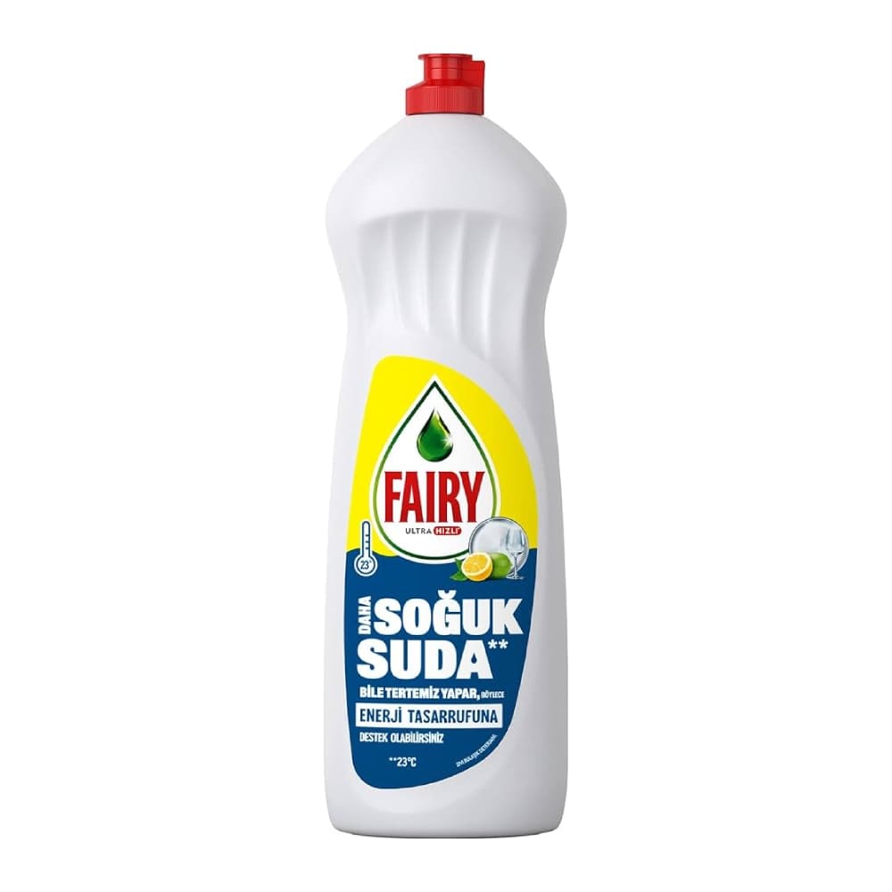 مایع ظرفشویی فیری Fairy مدل Soguk Suda رایحه لیمو حجم 1000 میل