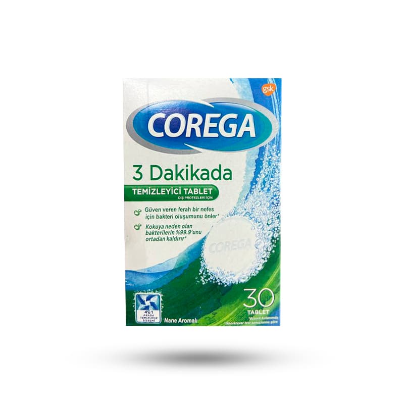 قرص تمیزکننده دندان مصنوعی Corega کورگا 30 عددی