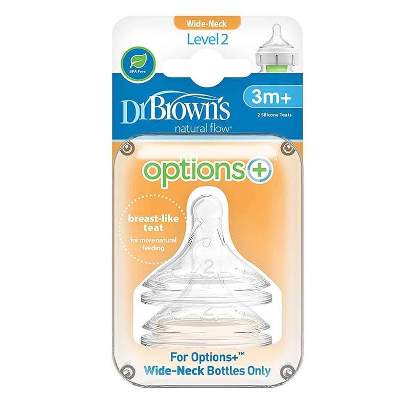 سرشیشه سیلیکونی پهن +3 ماه دکتر براونز Dr Browns(اصل) — تصویر ۳