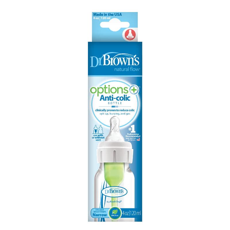 شیشه شیر طلقی 120 میل باریک آپشن پلاس دکتر براونز Dr Browns(اصل) — تصویر ۲