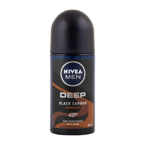مام رول مردانه نیوآ Nivea مدل Deep Black Charcoal Espresso حجم 50 میل — تصویر ۲