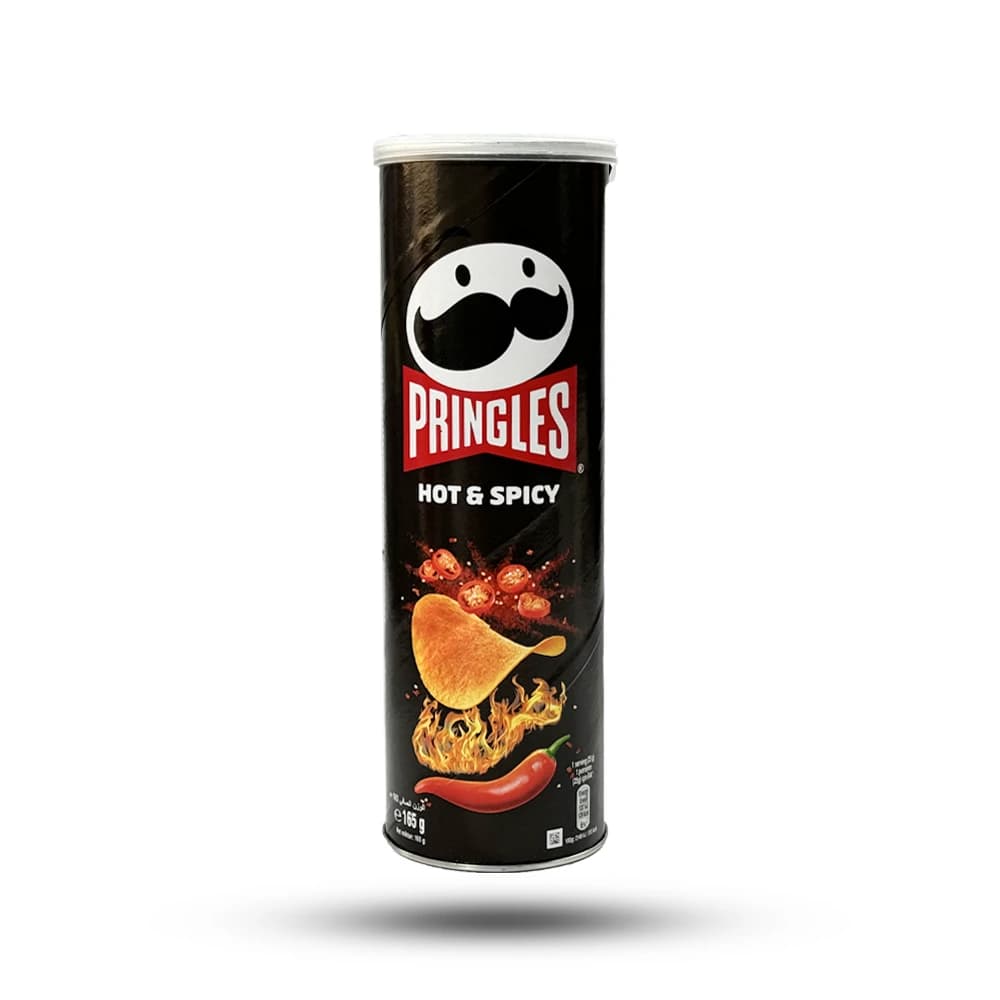 چیپس تند پرینگلز Pringles hot & spicy وزن 165 گرم