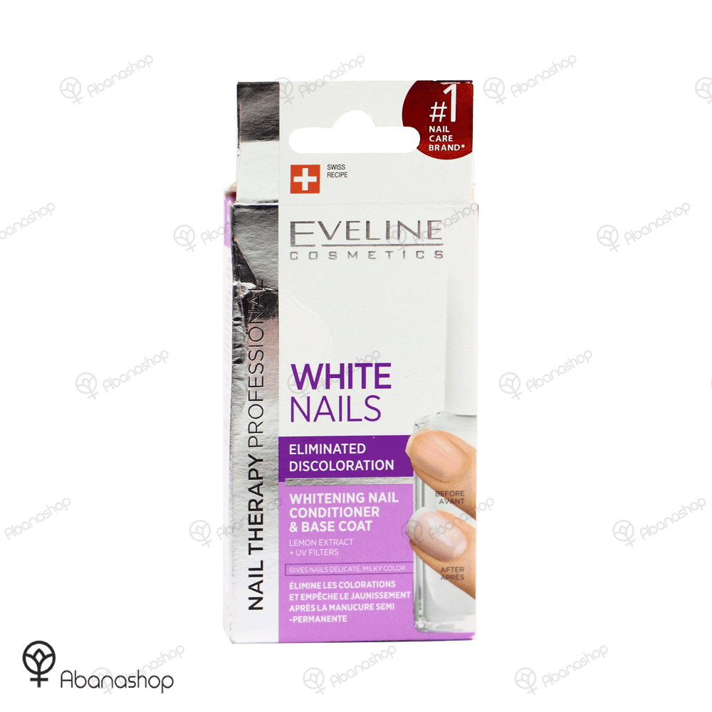 لاک تقویت ناخن اولاین مدل WHITE NAILS — تصویر ۳