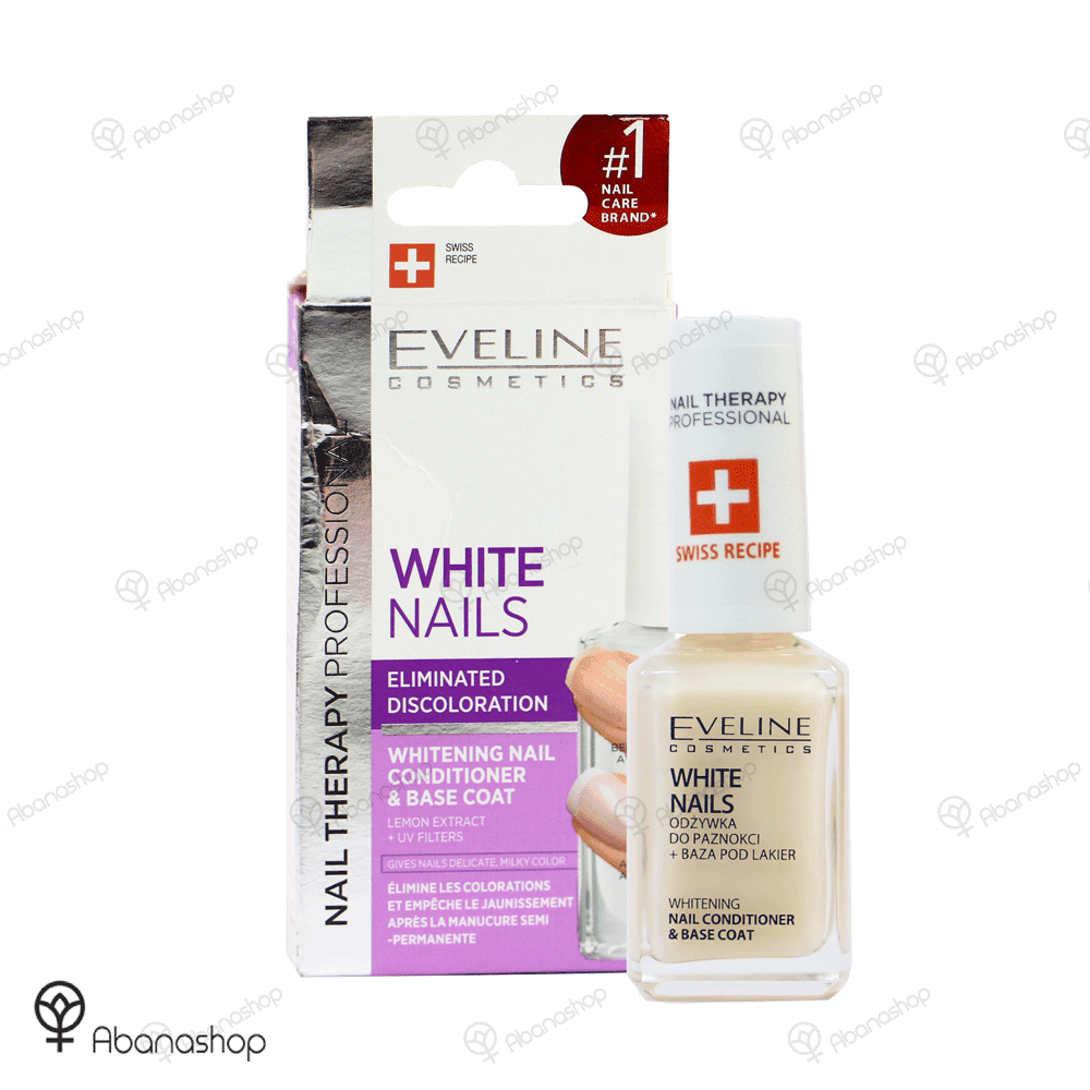 لاک تقویت ناخن اولاین مدل WHITE NAILS