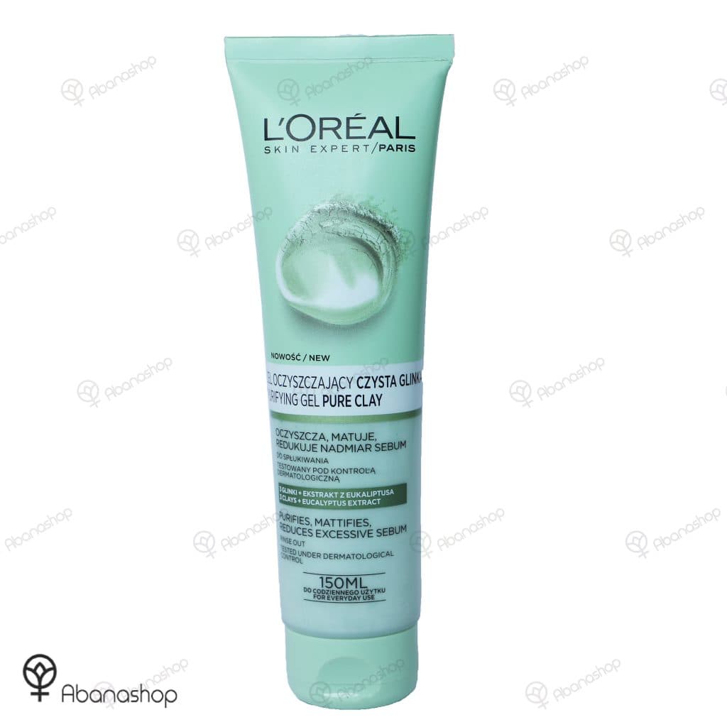 ژل شستشوی صورت خاک رس اکالیپتوس pure clay لورال LOREAL paris — تصویر ۳