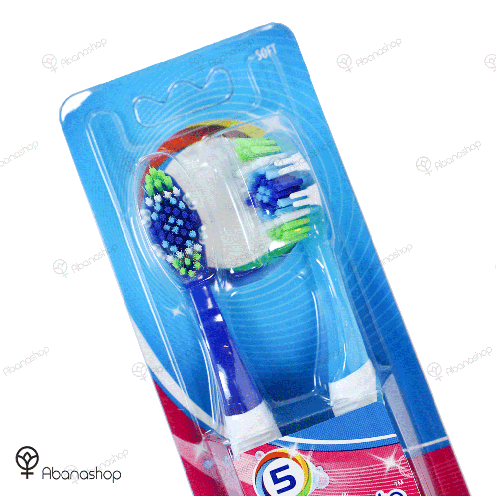 مسواک اورال بی سری Advantage Complete مدل 5Way Clean با برس نرم بسته ۲ عددی Oral B — تصویر ۲