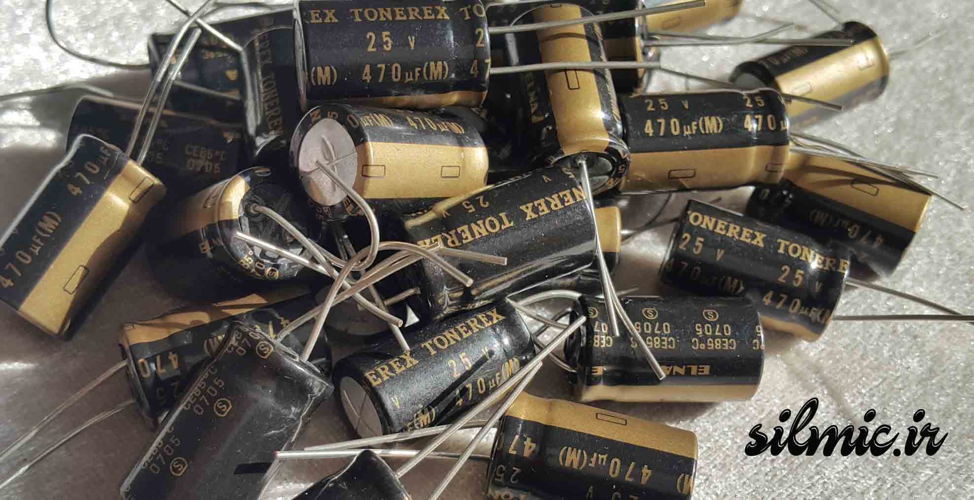 خازن های گرید 470 میکرو فاراد 25 ولت صوتی النا سری TONEREX ROB — تصویر ۲