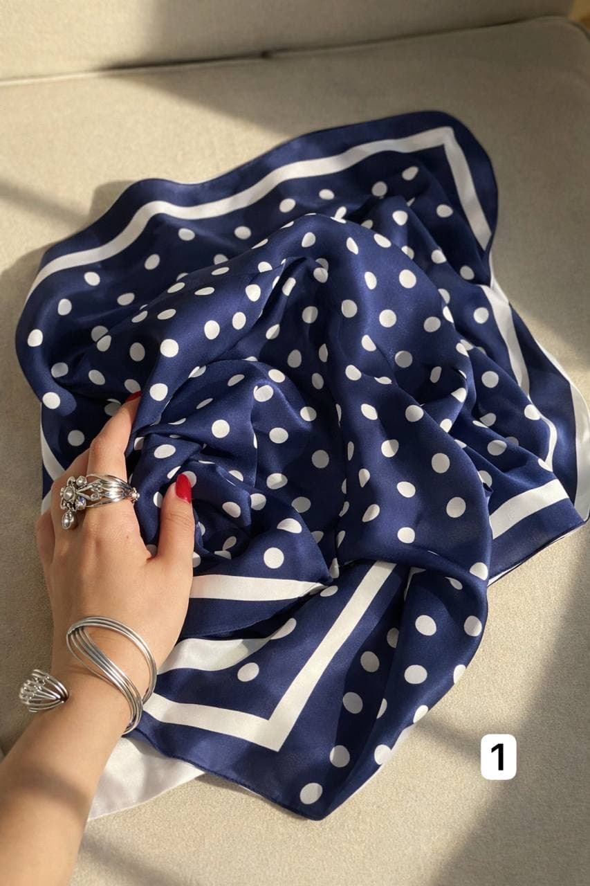مینی اسکارف ساتن وارداتی مانیا کد ۴۰۰ — تصویر ۲