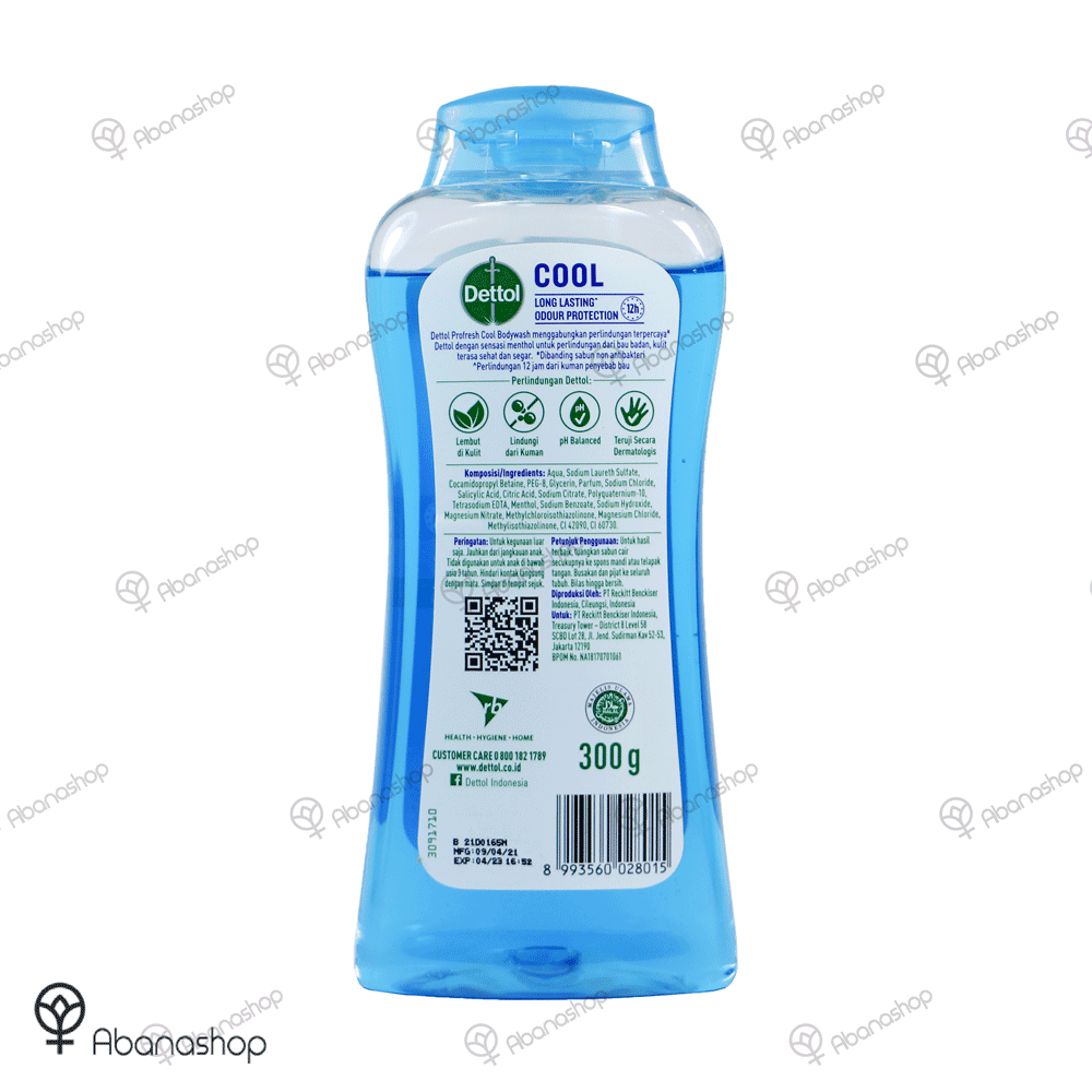 شامپو بدن آنتی باکتریال خنک کننده Cool دتول Dettol — تصویر ۳