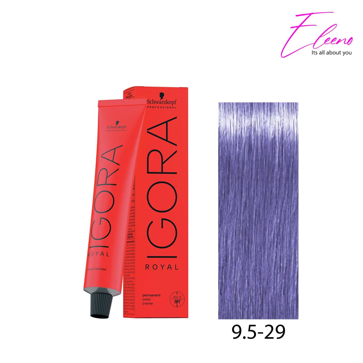 رنگ مو پلاتینه بنفش روشن 9,5.29 ایگورا Igora Royal 9,5-29