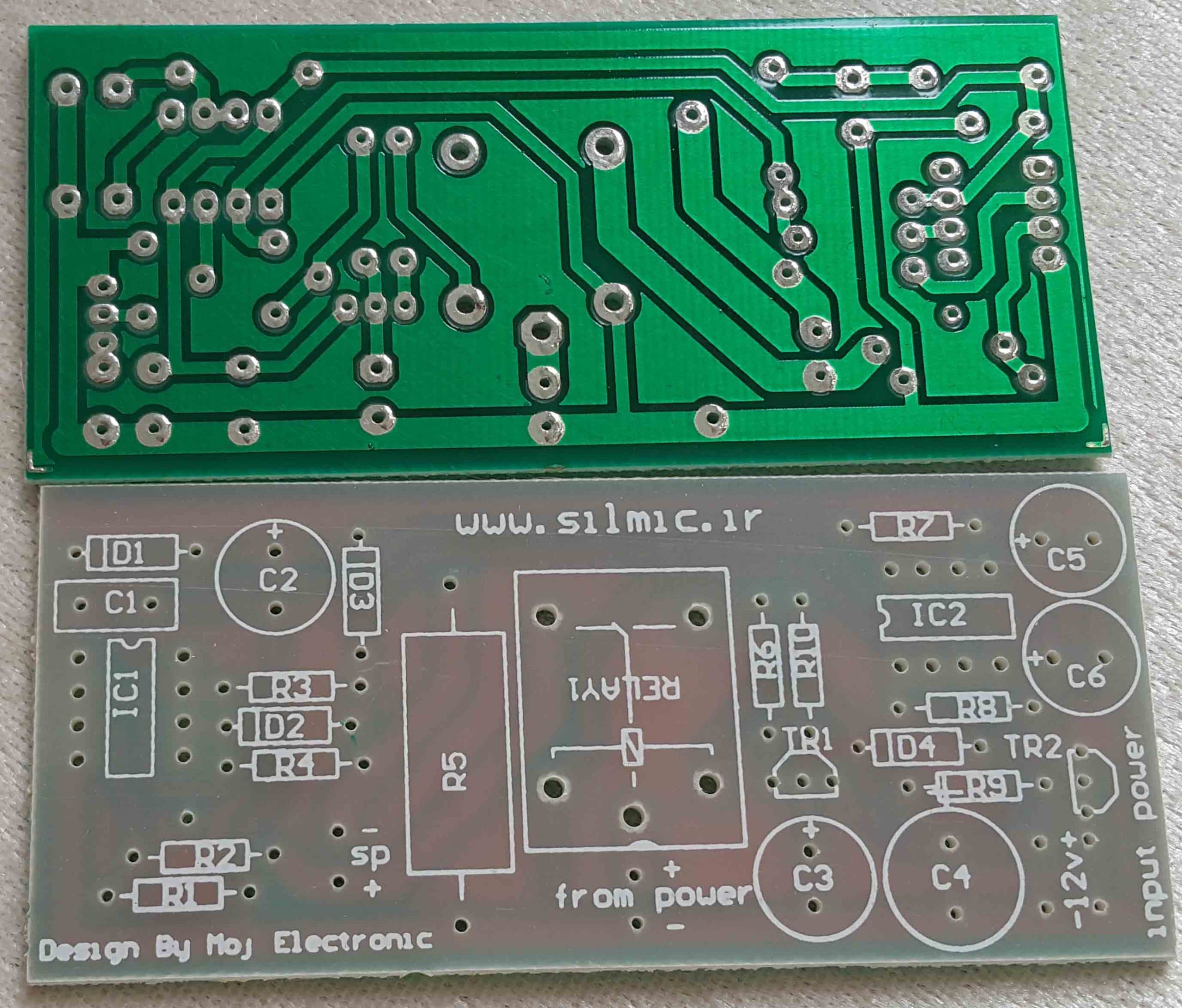 برد pcb خام محافظ اتصال کوتاه انواع پاور آمپلی فایر با فیبر درجه 1 فایبرگلاس