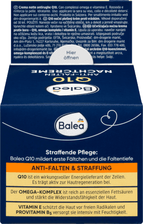 کرم شب ضد چروک باله آ کیوتن balea q10 night cream — تصویر ۵
