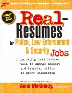 دانلود کتاب Real Resumes for Police, Law Enforcement and Security Jobs: Including Real Resumes Used to Change Careers and Transfer Skills to Other Industries) (Real-Resumes Series)