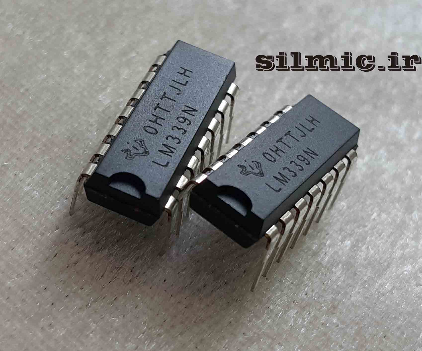 آی سی LM339N مقایسه کننده ولتاژ دارای 4 ورودی مستقل ساخت TEXAS