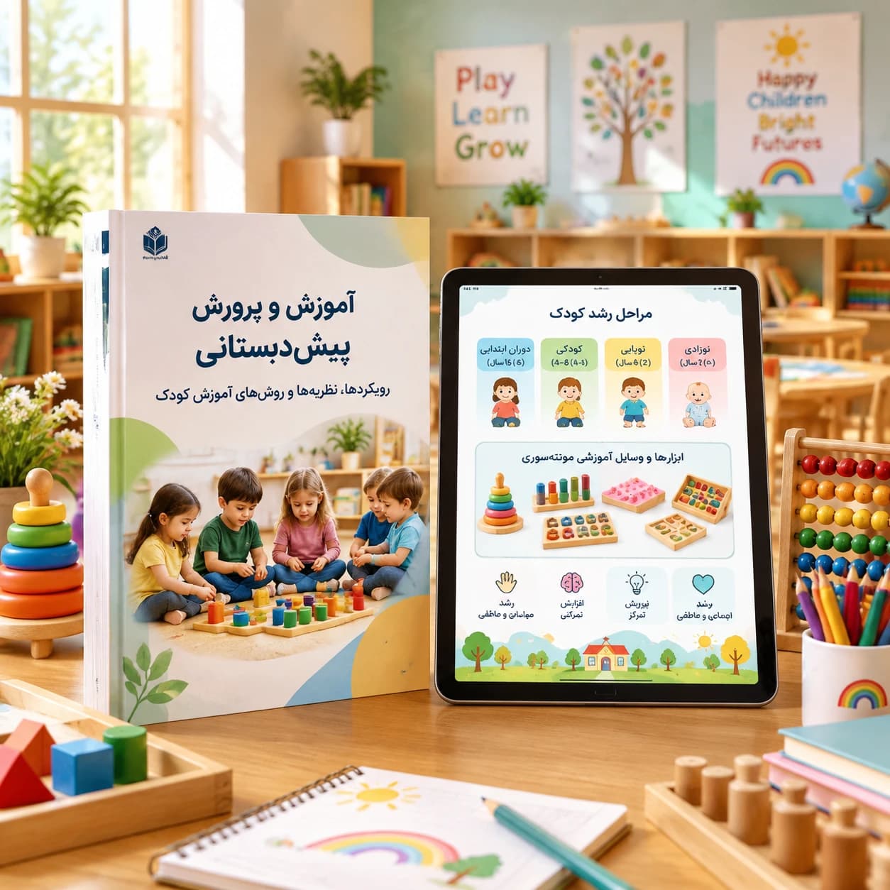دانلود فایل متنی آموزش و پرورش پیش دبستانی و دبستان ( نسخه پی دی اف PDF)