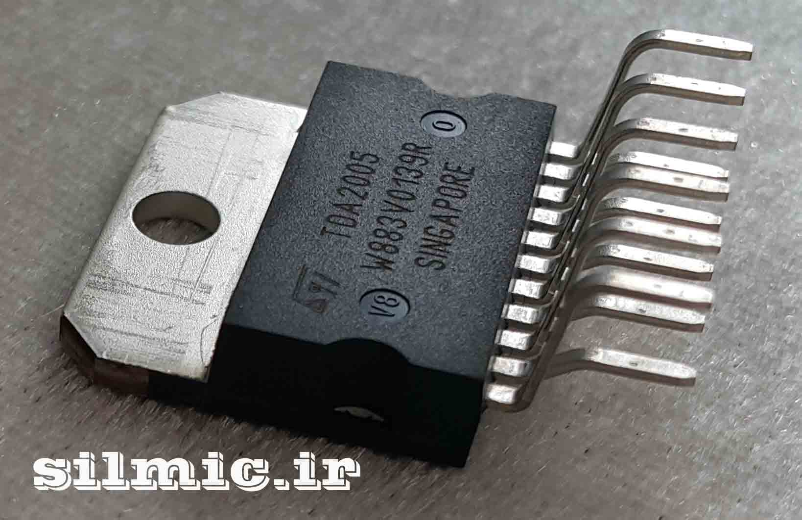 آی سی TDA2005 کلاس AB استریو با توان 20 وات ساخت شرکت ST سنگاپور — تصویر ۲