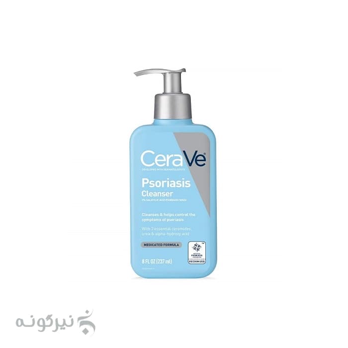 ژل شستشوی صورت و بدن سراوی CeraVe (درمان کننده پسوریازیس، مناسب پوست خشک)