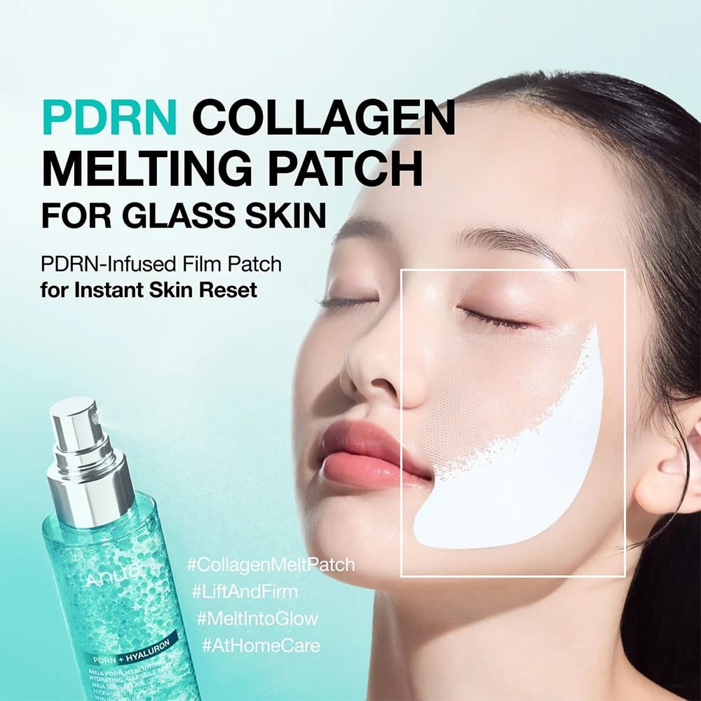 پچ کلاژن ذوب شونده PDRN پوست شیشه ای آنوا پک 4 عددی — تصویر ۲