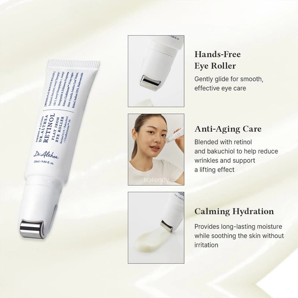 سرم دور چشم رولی رتینول Flat Iron دکتر آلتیا حجم 25 میلی لیتر — تصویر ۳