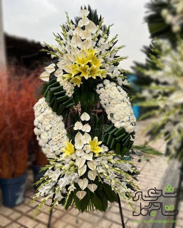 تاج گل ترحیم درباری تاج دار میلاد