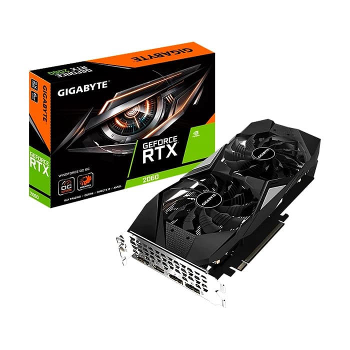 کارت گرافیک گیگابایت GeForce RTX 2060 WINDFORCE OC 6GB