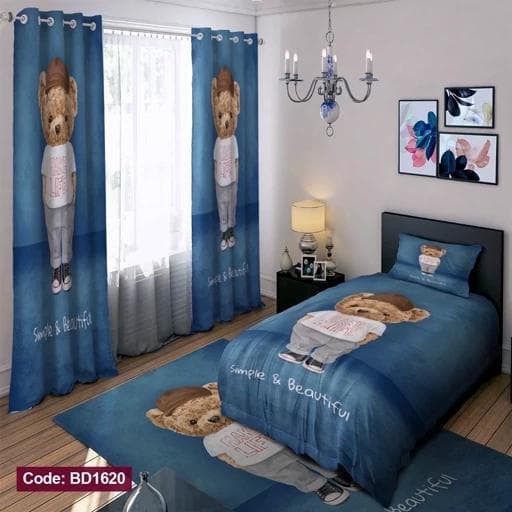 ست فانتزی روتختی چاپی پسرانه طرح تدی کد bd1620 (پس کرایه)