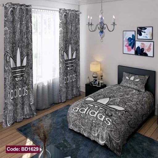 ست فانتزی روتختی چاپی پسرانه طرح آدیداس کد bd1629 (پس کرایه)