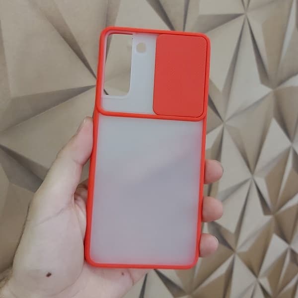 قاب S21 PLUS کاور پشت مات کشویی با محافظ لنز دوربین گوشی سامسونگ Lens Slider Case For Samsung Galaxy S21 PLUS — تصویر ۴