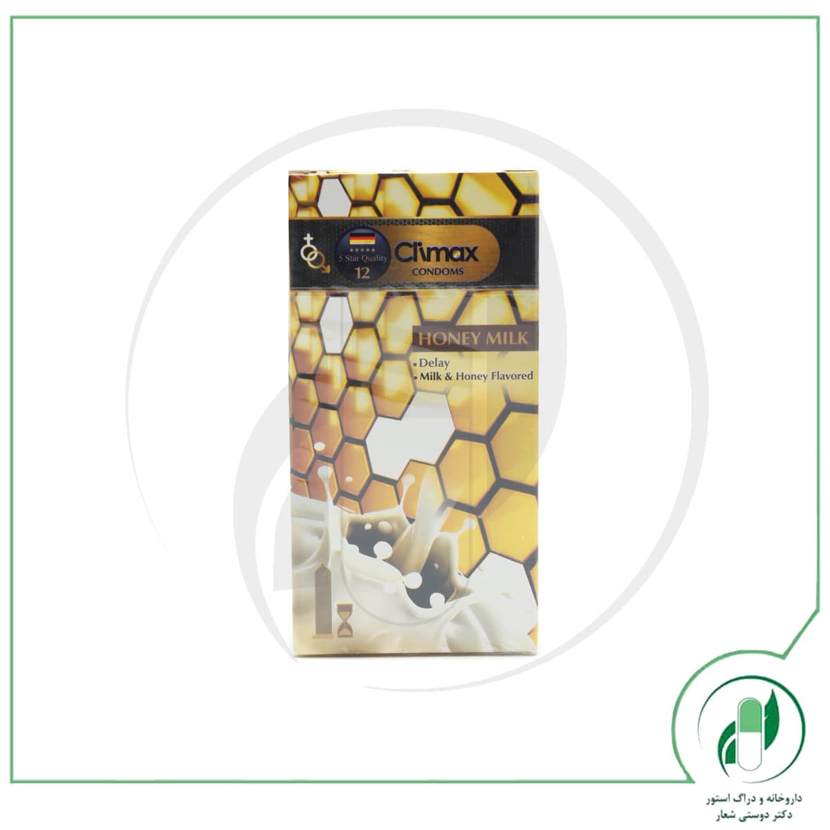 کاندوم تاخیری با اسانس شیر و عسل کلایمکس – Climax