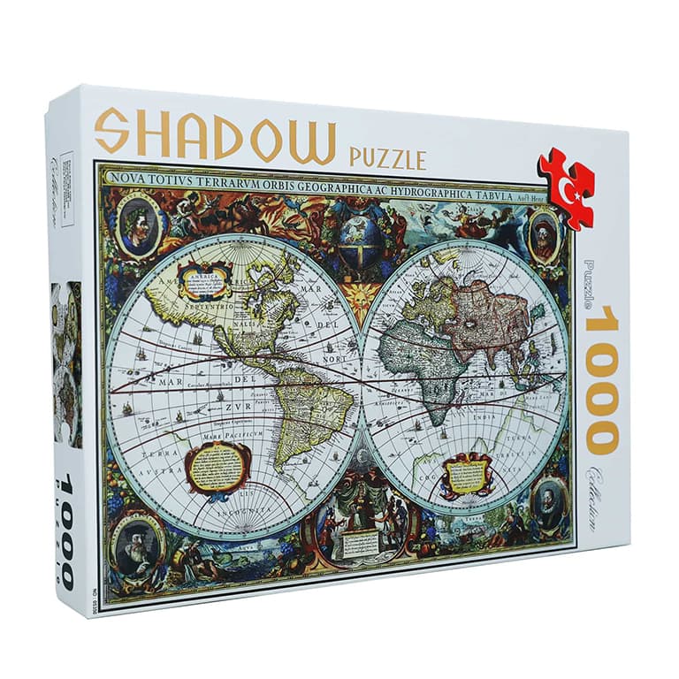 پازل 1000 تکه شادو (Shadow) طرح نقشه باستانی جهان