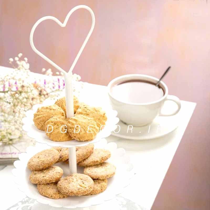 شیرینی خوری دو طبقه فلزی
