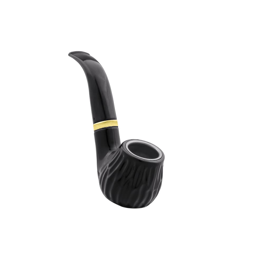 پیپ طرح چوبی کاپتان بلک Capitan Black مشکی راه راه دار