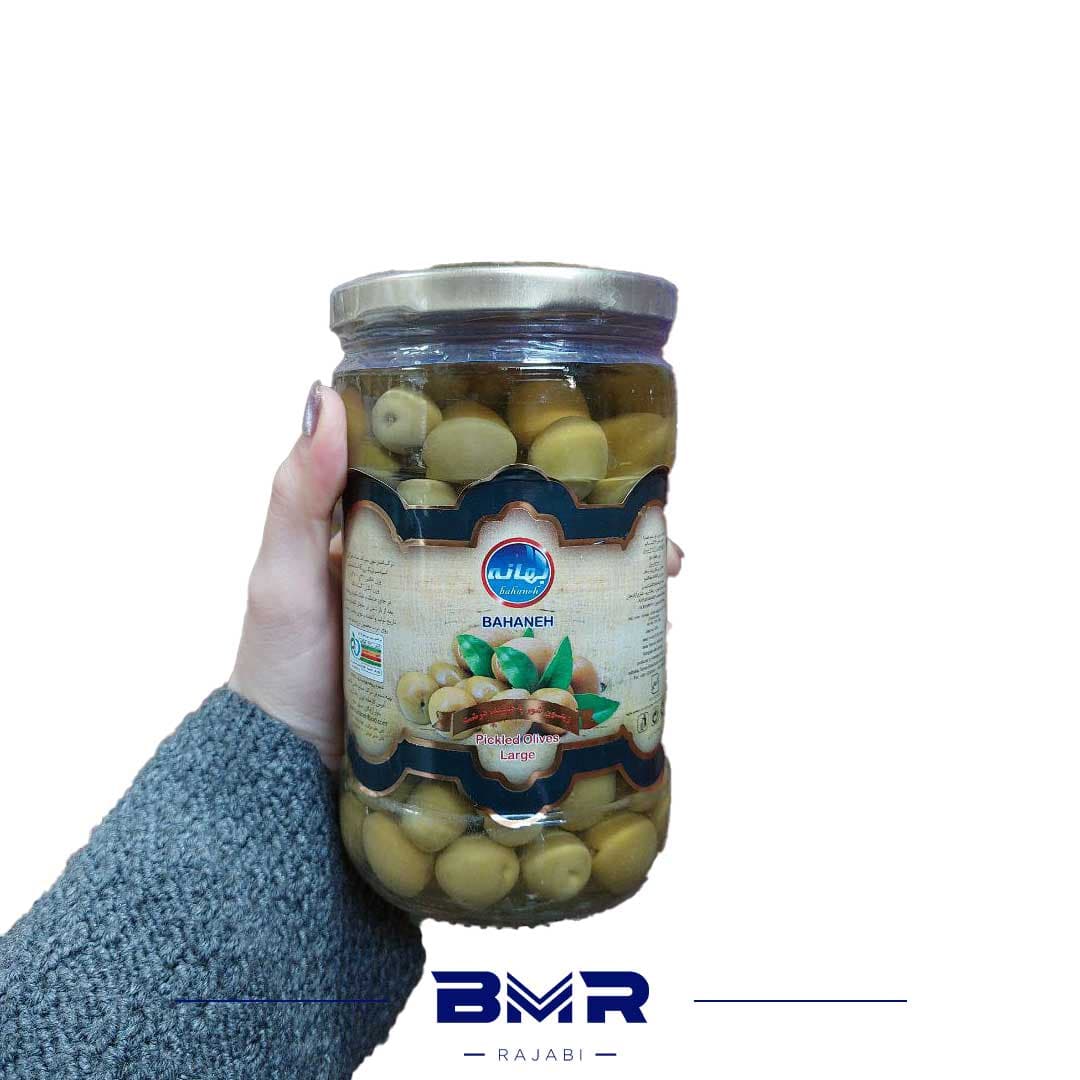 زیتون 700گرمی شیشه ای بهانه
