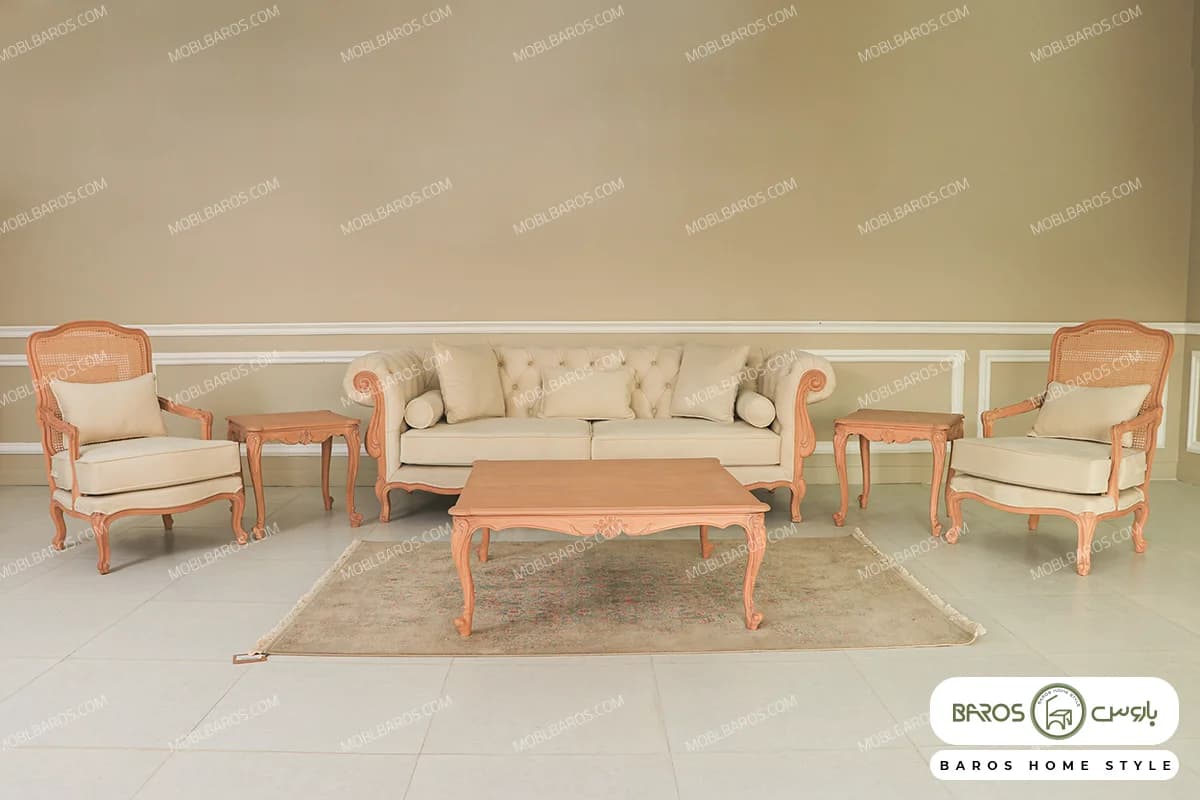 مبل کلاسیک رومینا و چستر نیکا کد ۴ — تصویر ۲