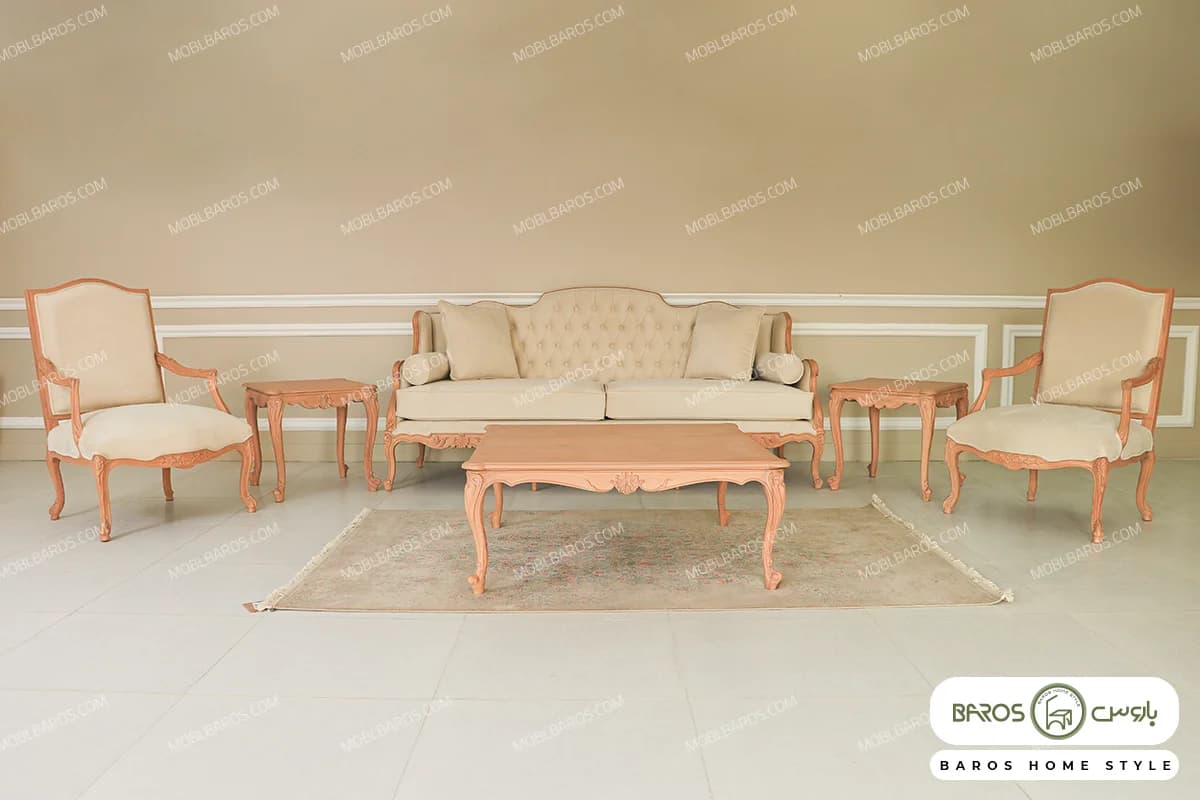 مبل کلاسیک رومینا و چستر نیکا کد ۴ — تصویر ۵